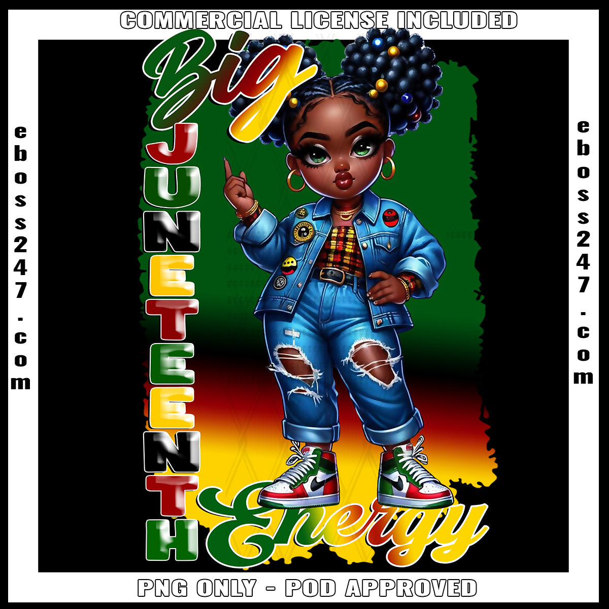 Big Juneteenth Energy Bantu PNG