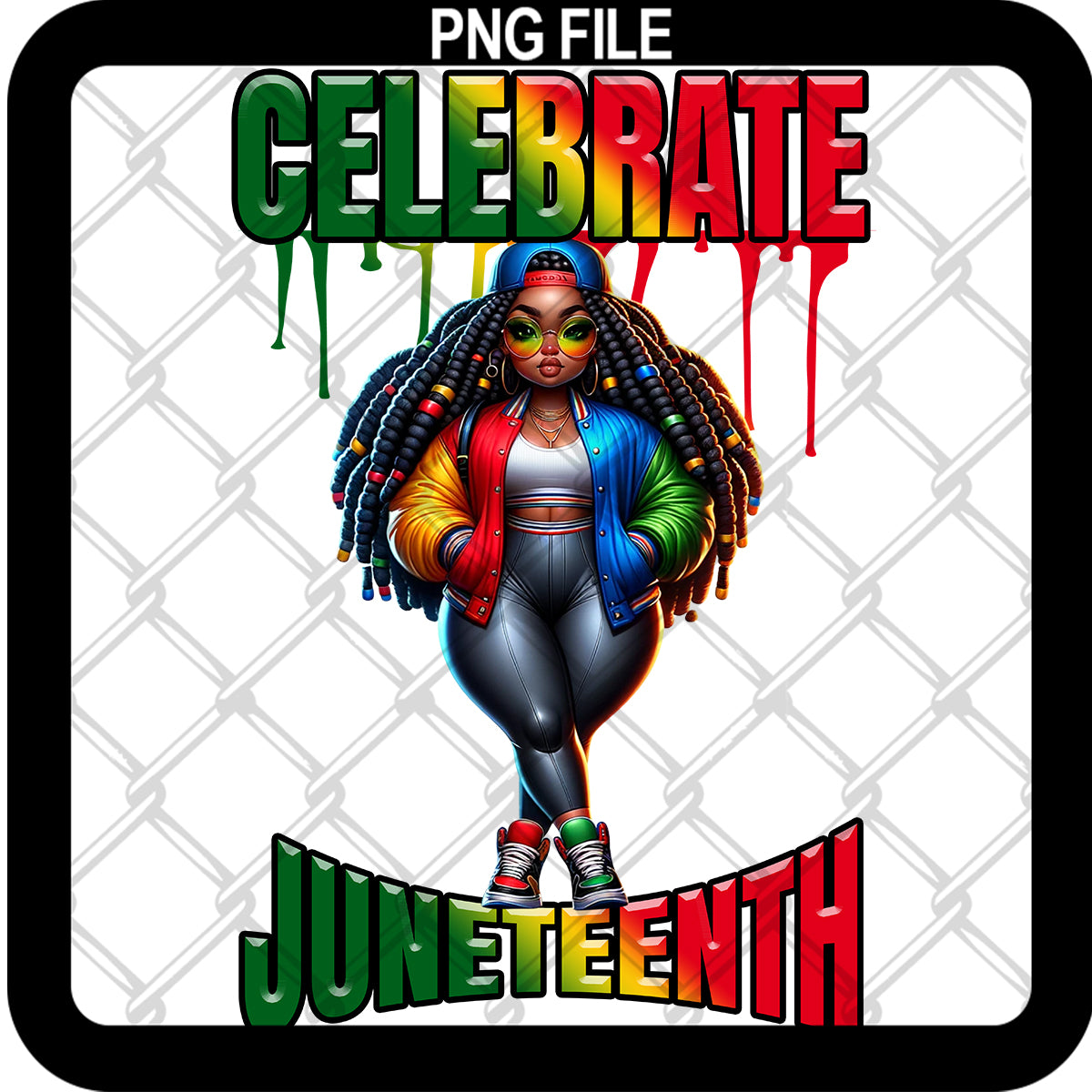 Celebrate Juneteenth Chibi Girl MRR Bundle