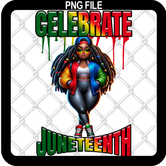 Celebrate Juneteenth Chibi Girl MRR Bundle