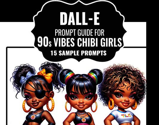 Prompt Guide Dall E: 90s Vibes Chibi Girls