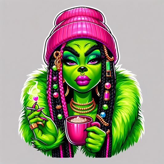 Dall E Prompt: Girl Grinch