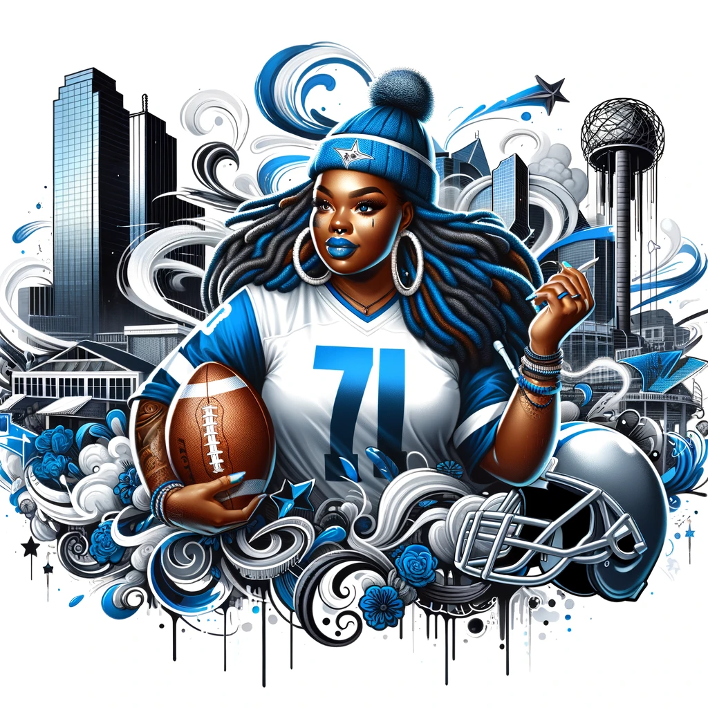 Dall E Prompt: Football Girl