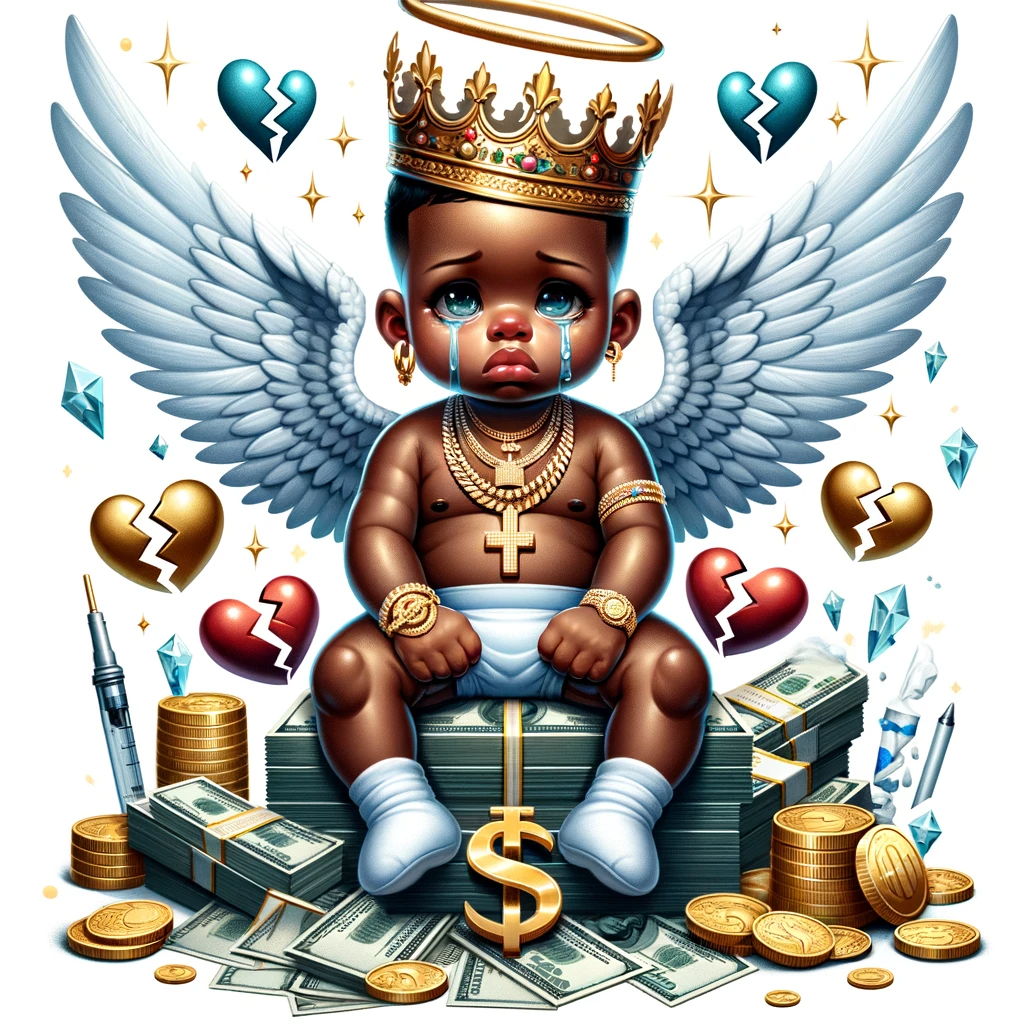 Dall E Prompt: Cherub Baby Wealth