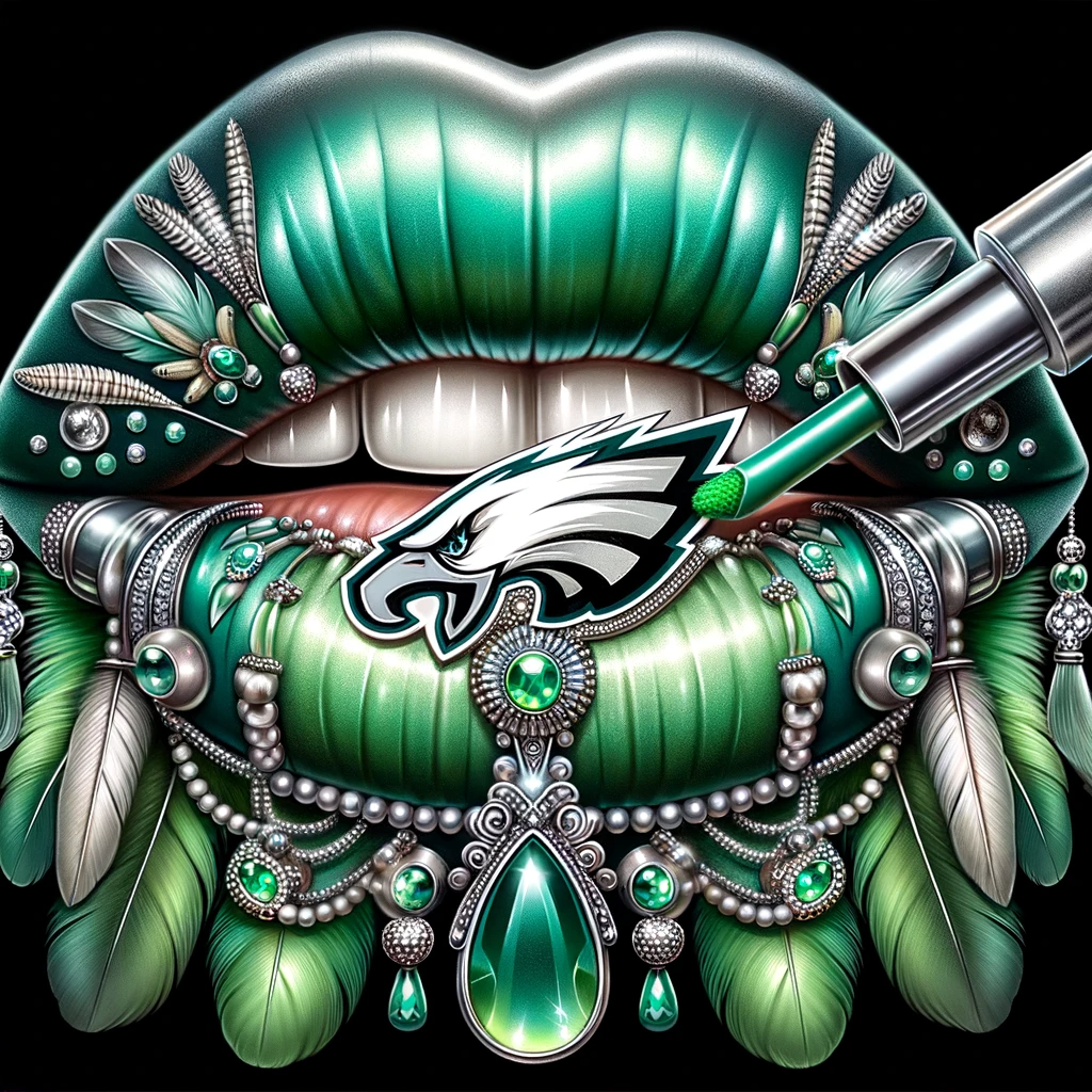 Dall E Prompt: Football Theme Lips