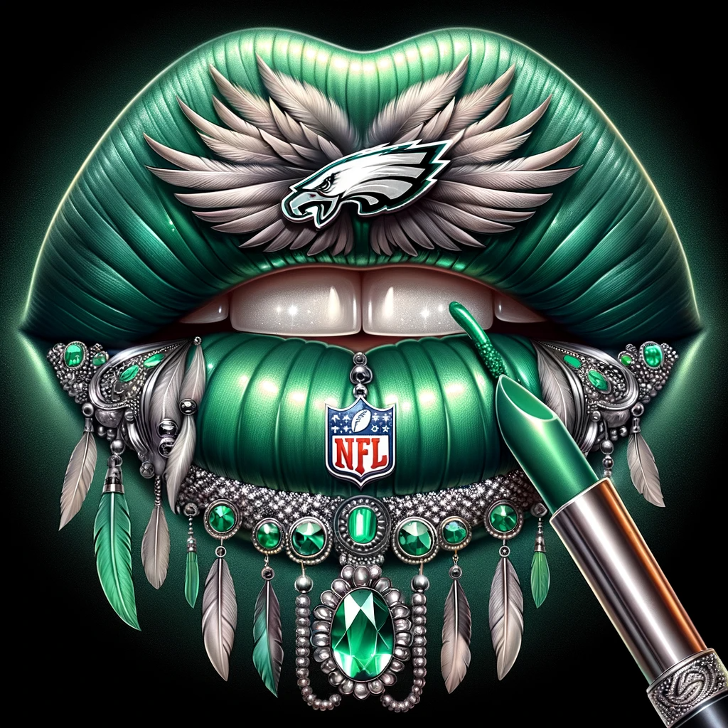 Dall E Prompt: Football Theme Lips
