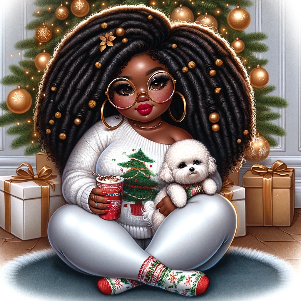 1-Chibi Xmas Tree with Dog