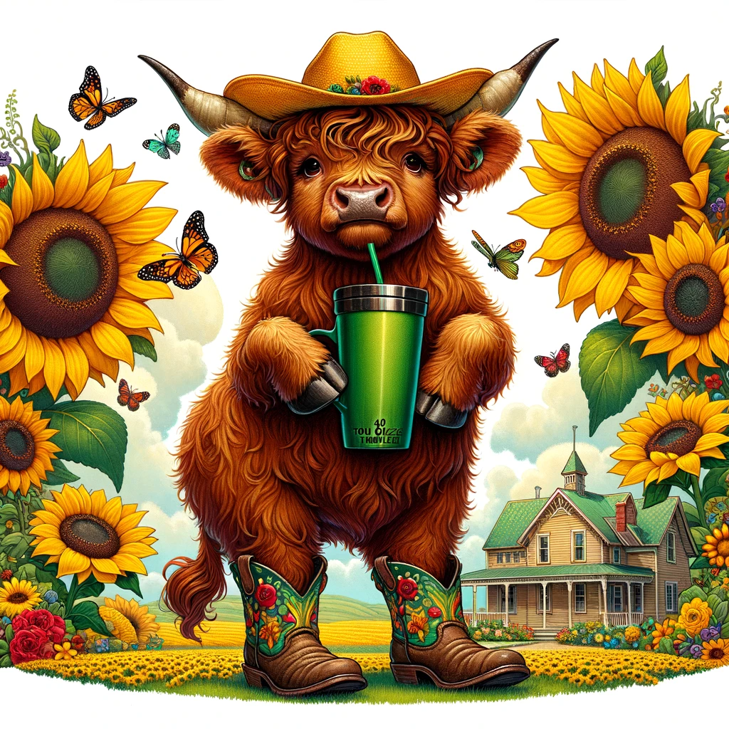 1-Highland Cow Tumblers Prompt