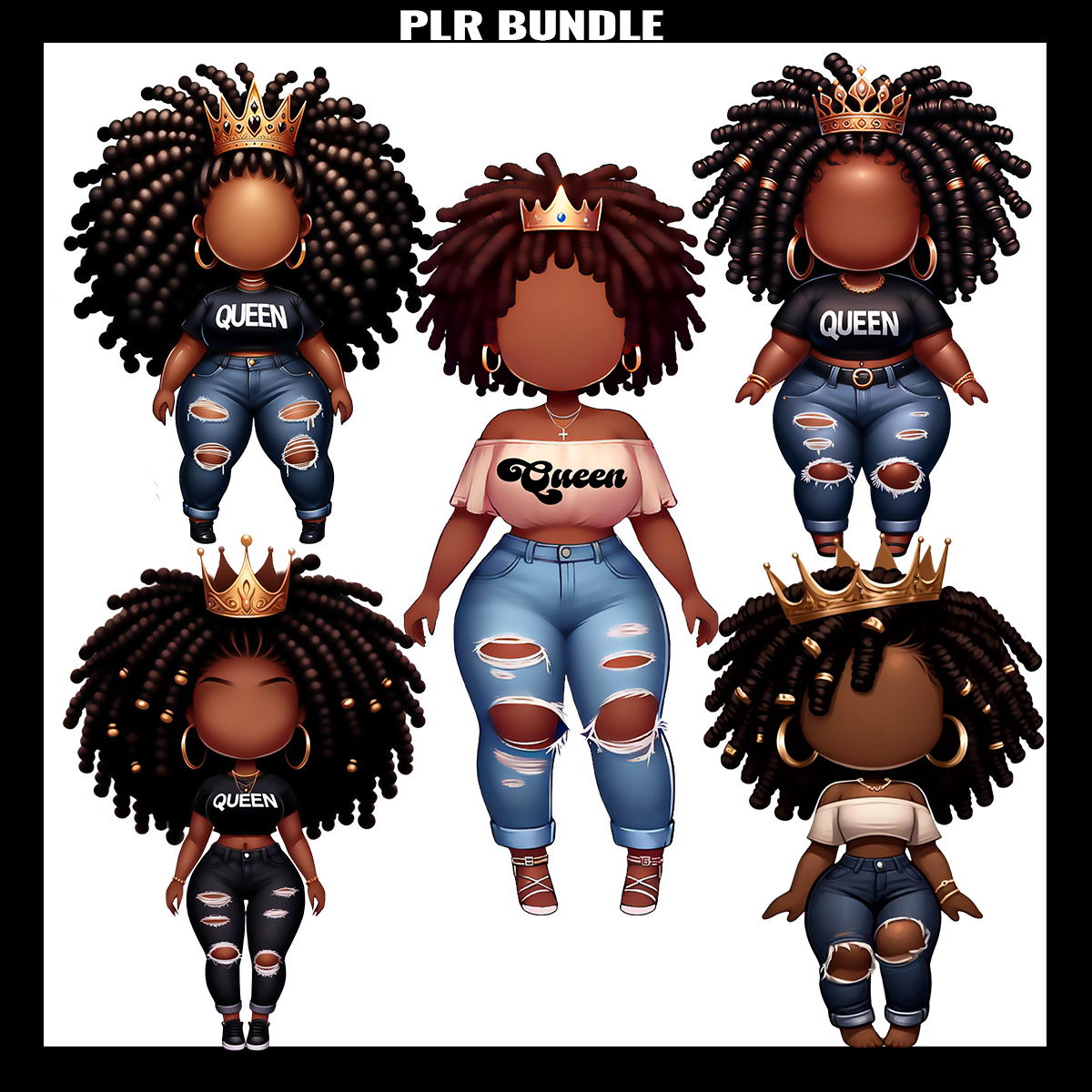 Faceless Characters MRR Bundle