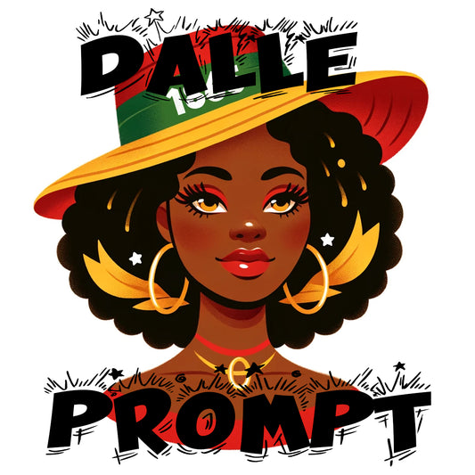Dall E Prompt: Juneteenth Woman Clipart