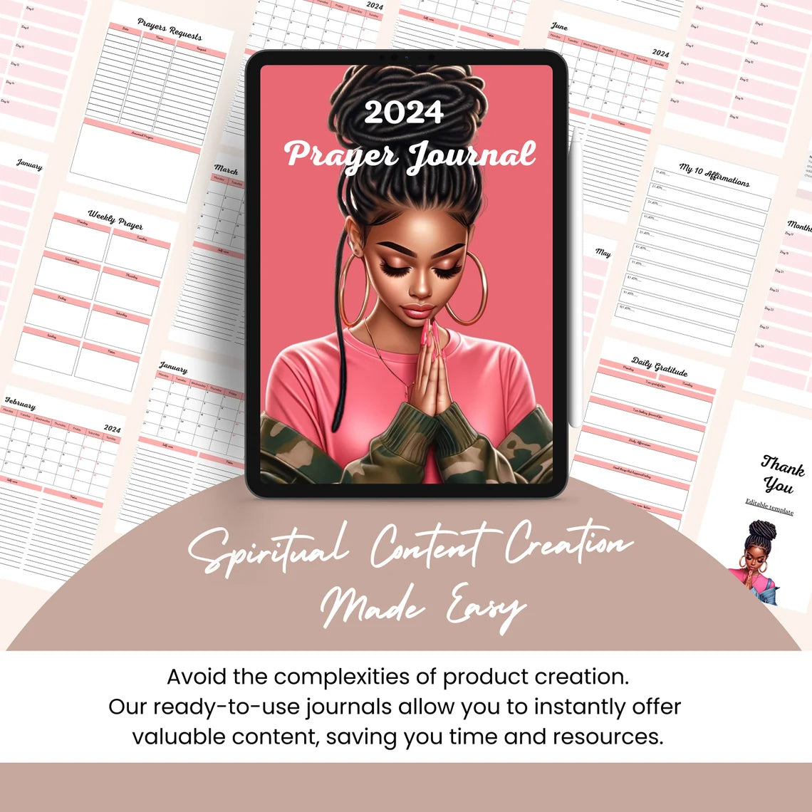 PLR MRR Canva Prayer Journal & Prayer Planner Bundle