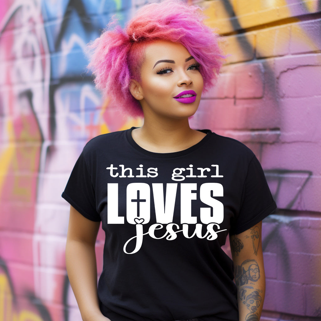 This Girl Loves Jesus PNG SVG