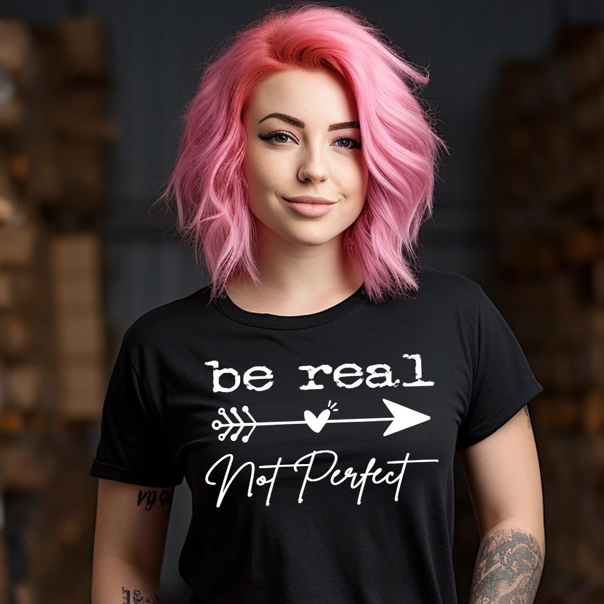 Be Real Not Perfect PNG SVG