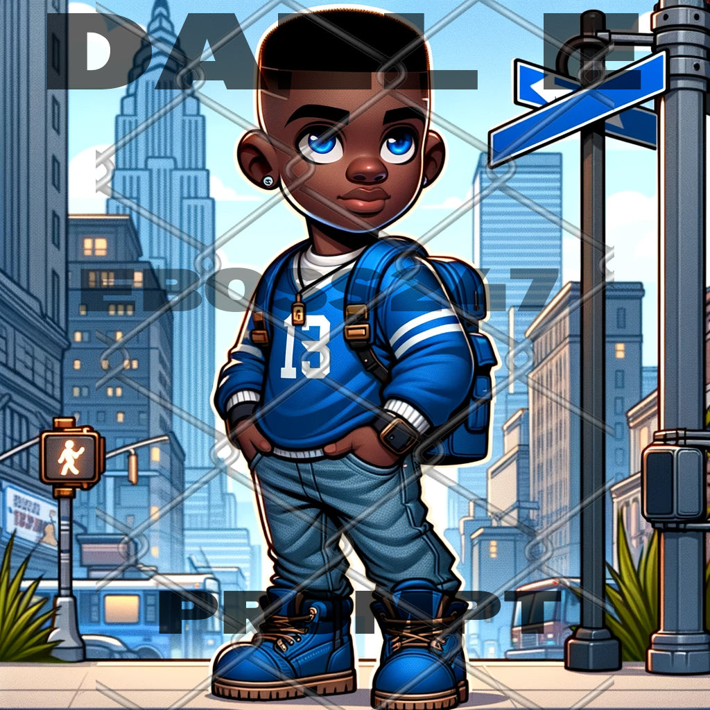 Dall E Prompt: Young Man Cityscape