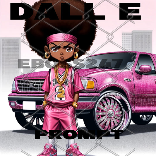 Dall E Prompt: Boy Next to Truck