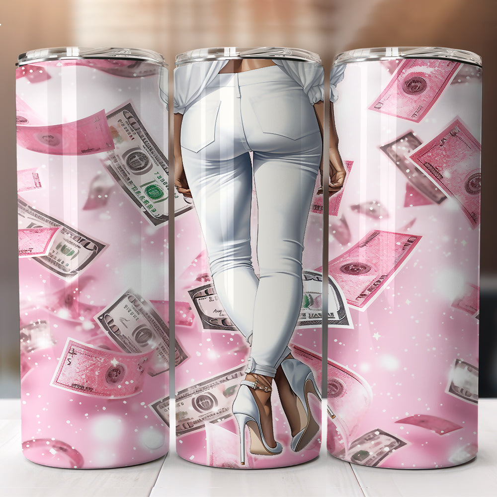 Pink Money Tumbler Design