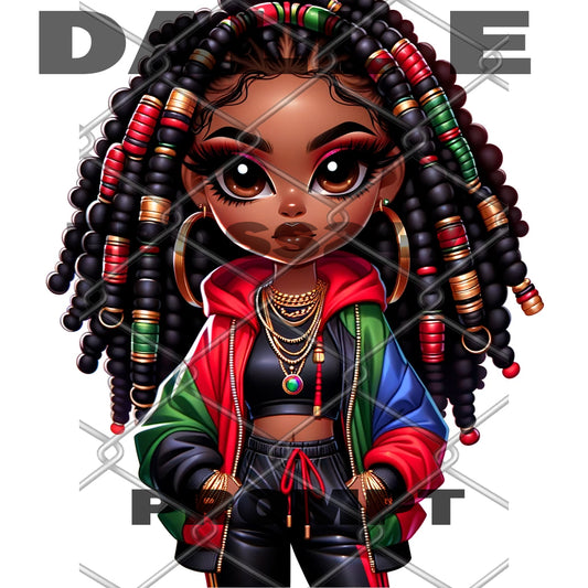 Dall E Prompt: Chibi Girl RGB