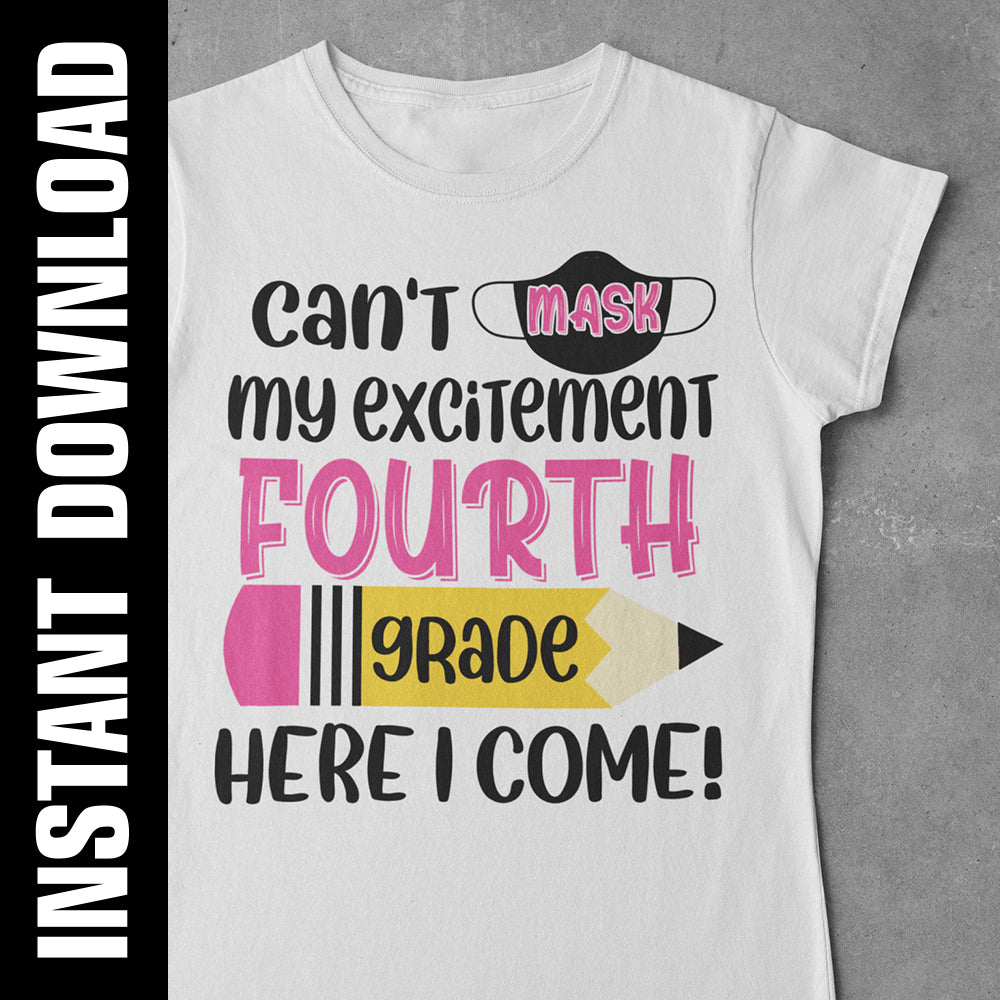 4th Grade Here I Come PNG SVG