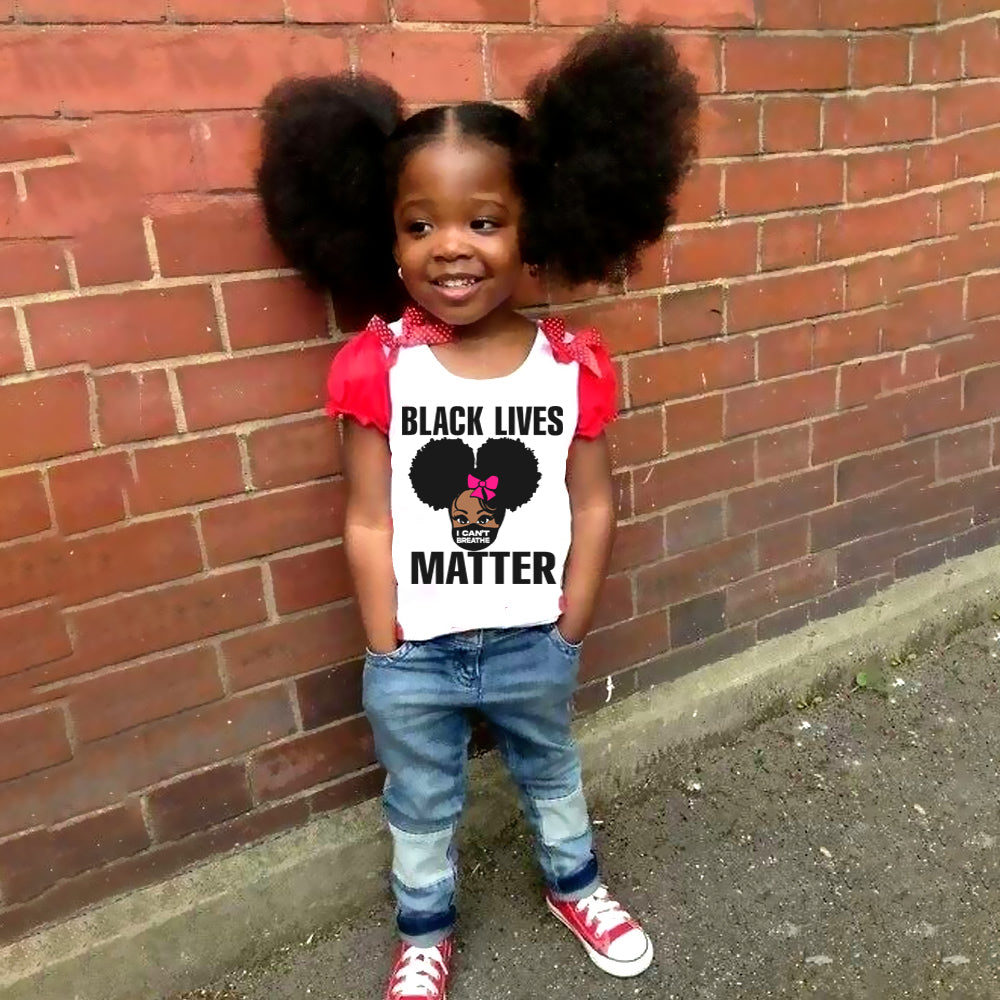 BLM Little Girl PNG SVG