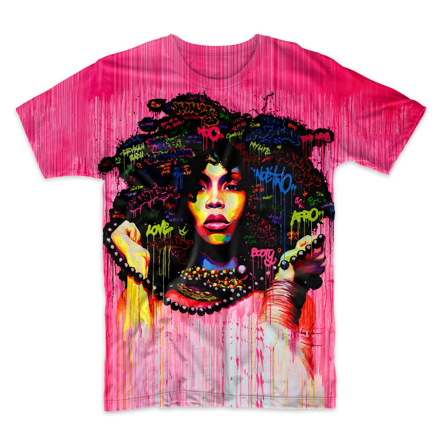 Badu Graffiti Hair AOP Sublimation Design