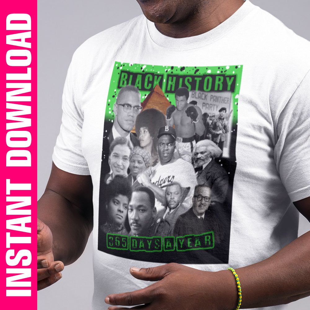 Black History 365 PNG Only - green
