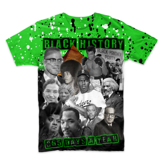 Black History AOP Sublimation Design-green