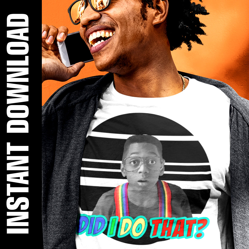 Did I Do That Steve Urkel PNG SVG