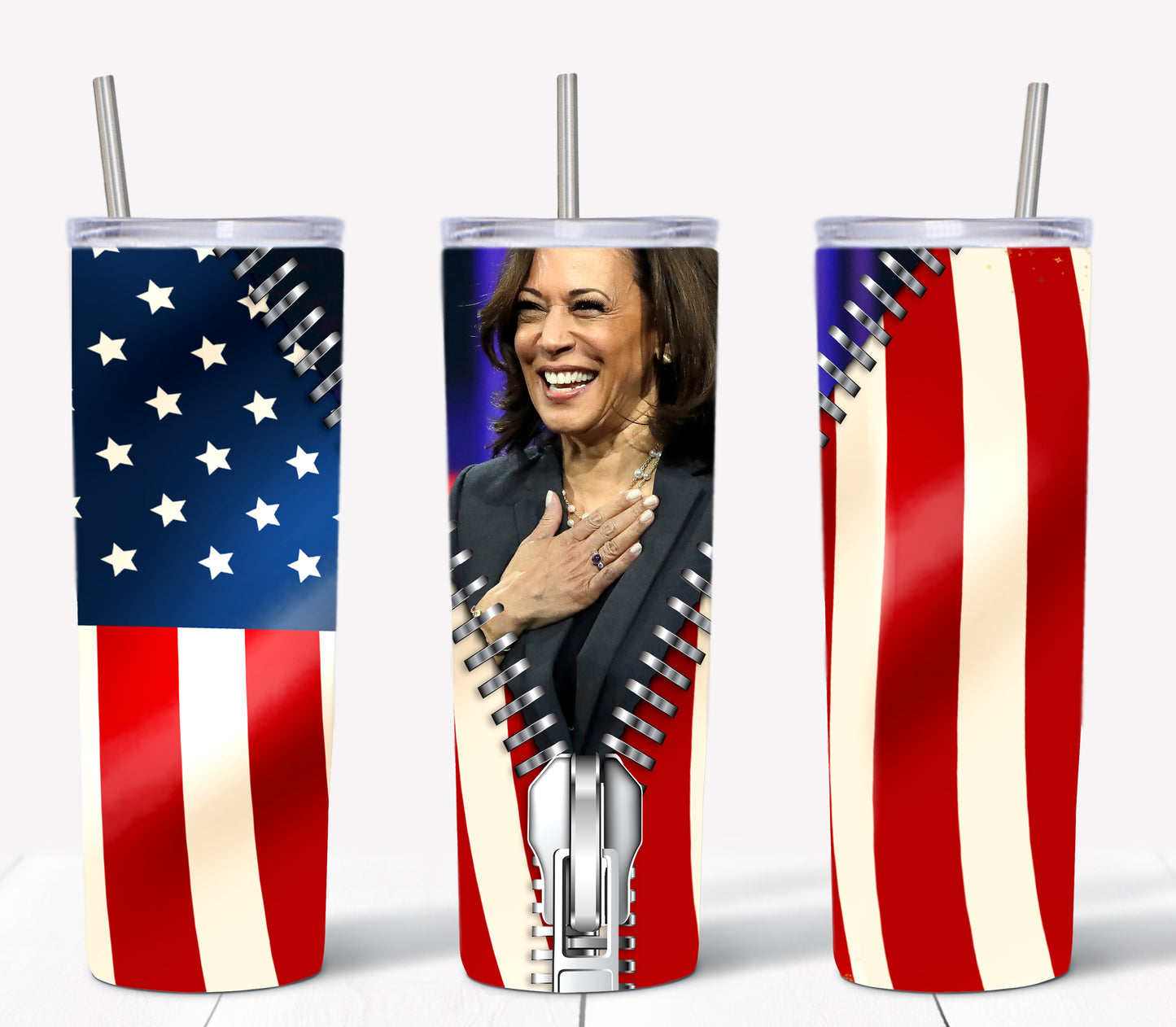 Kamala Harris Tumbler Design PNG JPG