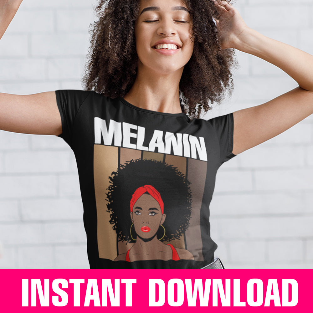 Melanin Queen PNG SVG