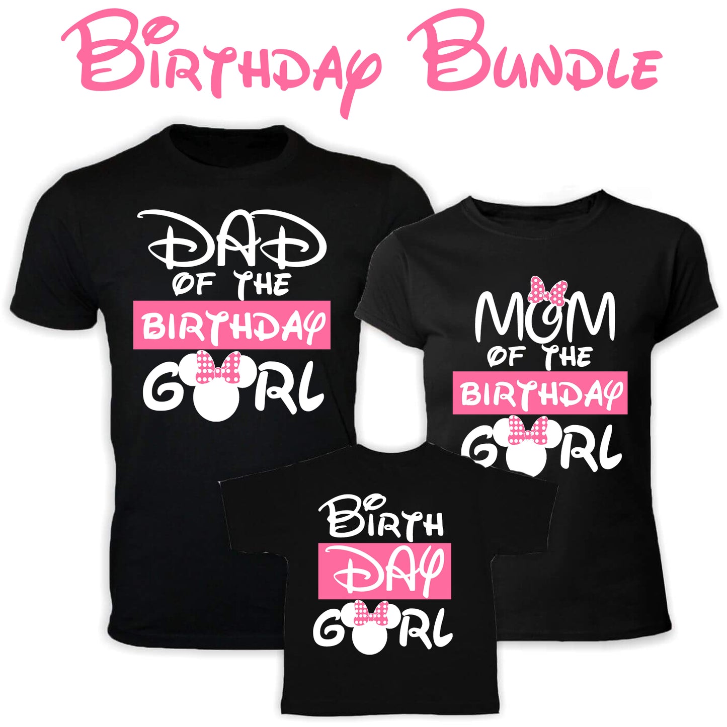 Minnie Birthday Girl Bundle PNG SVG