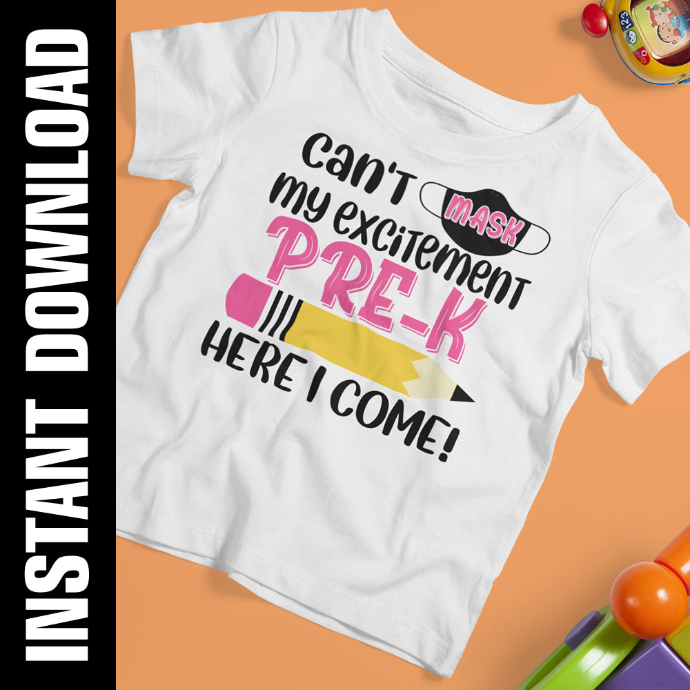 Pre-K Here I Come PNG SVG