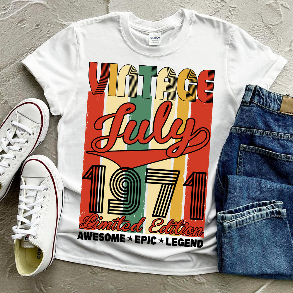 Vintage July 1971 PNG SVG