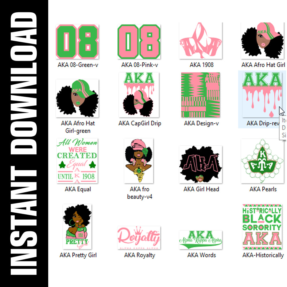 AKA PNG SVG Bundle