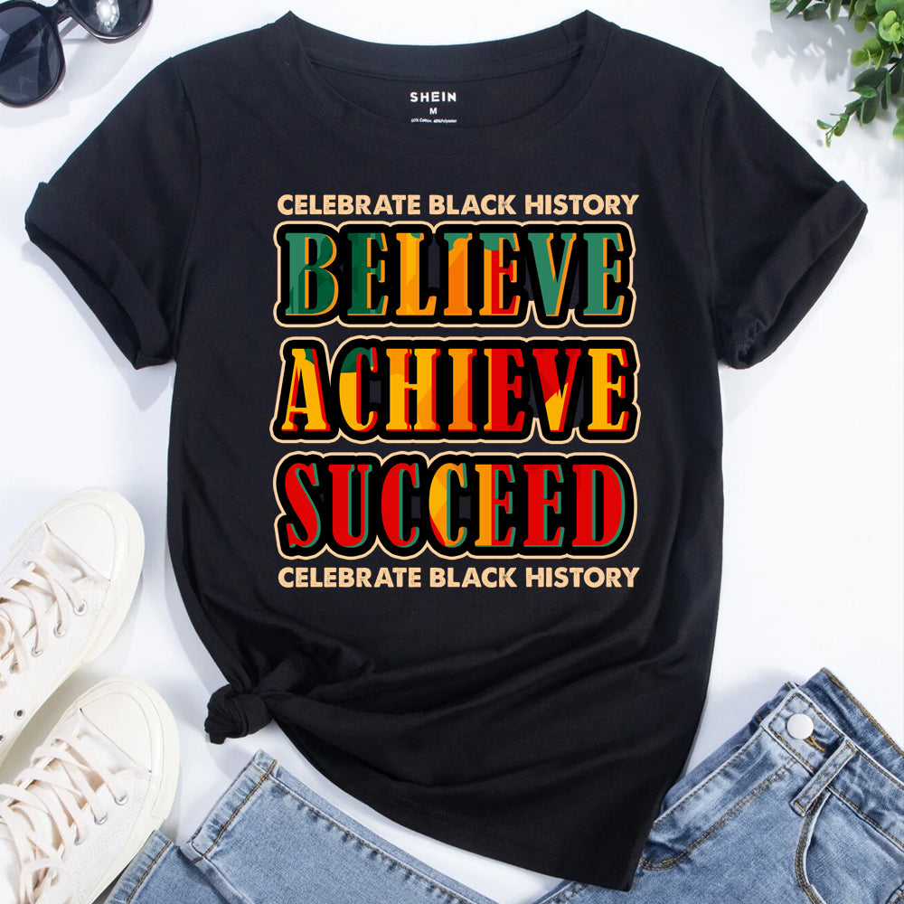 Believe Achieve Succeed PNG
