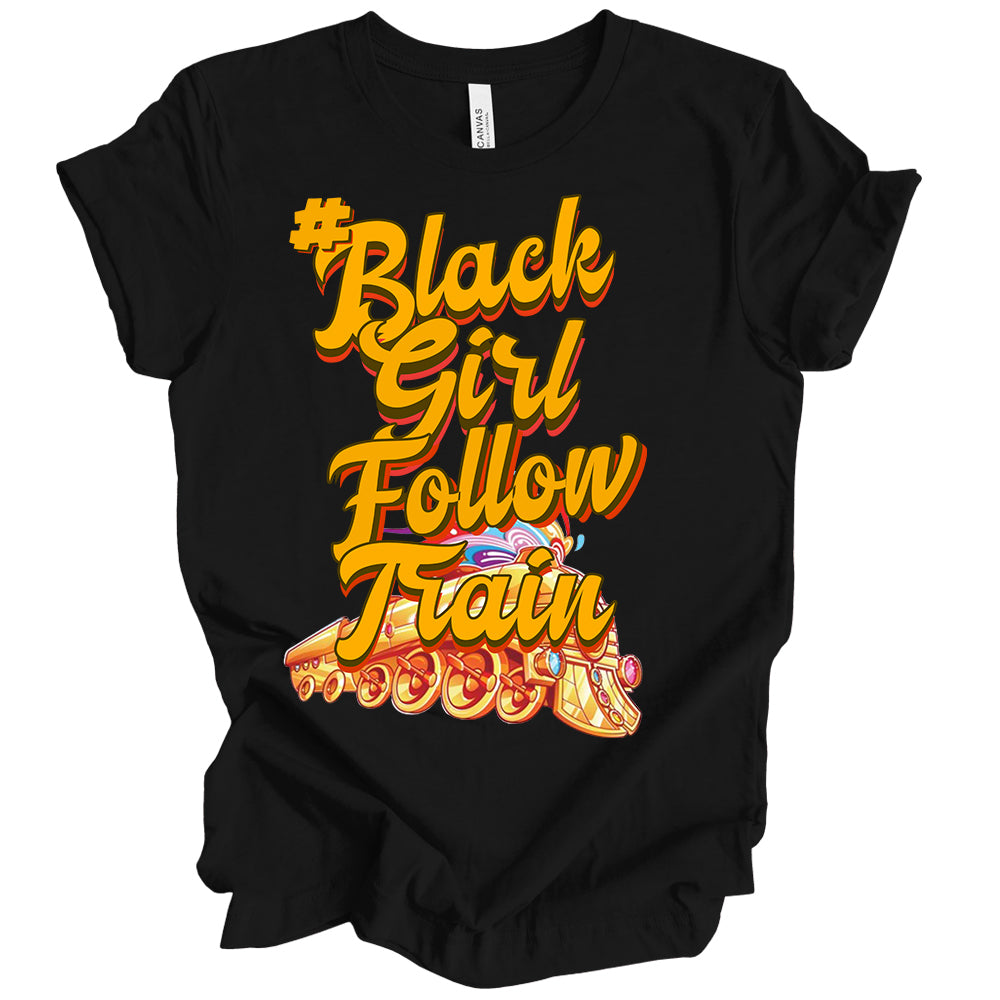 BlackGirlsFollowTrain PNG
