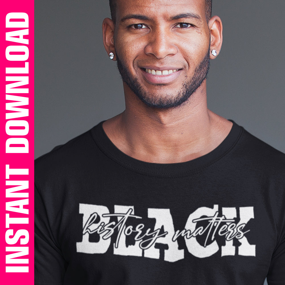 Black History Matters PNG SVG