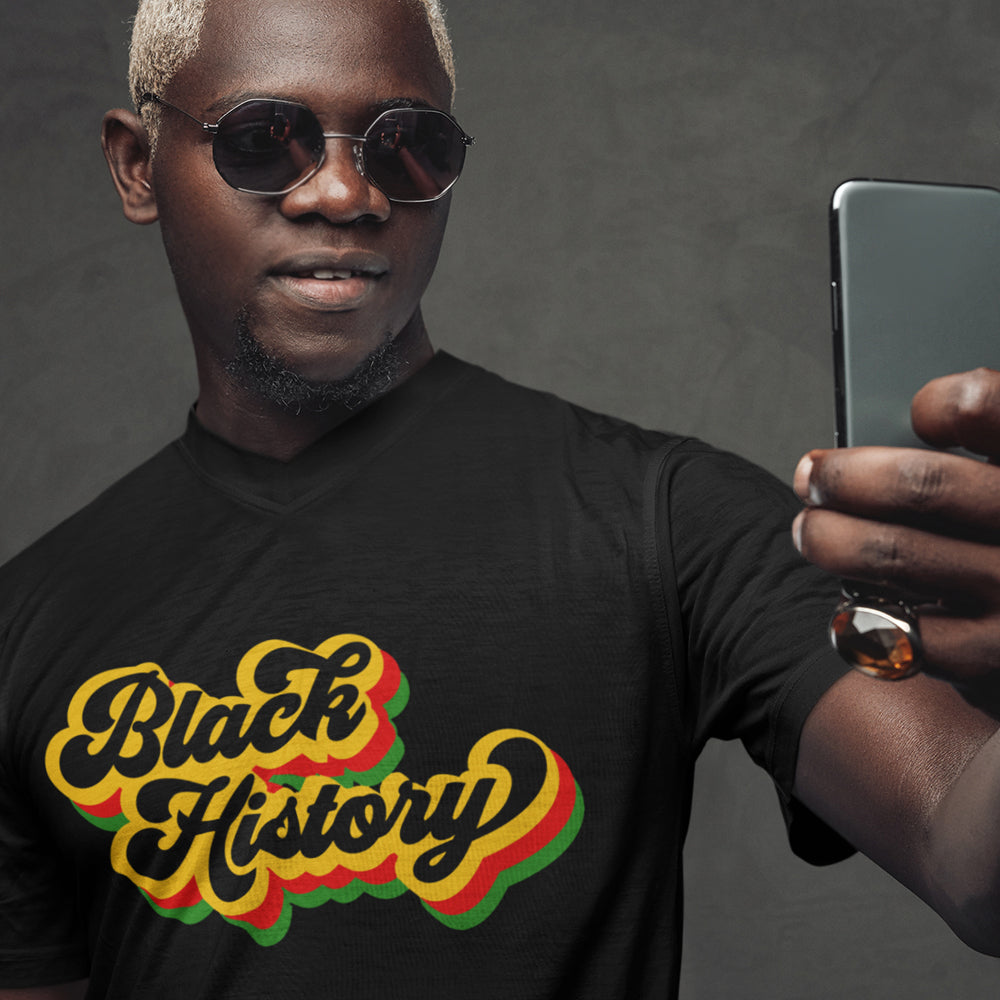 Black History Retro Words PNG