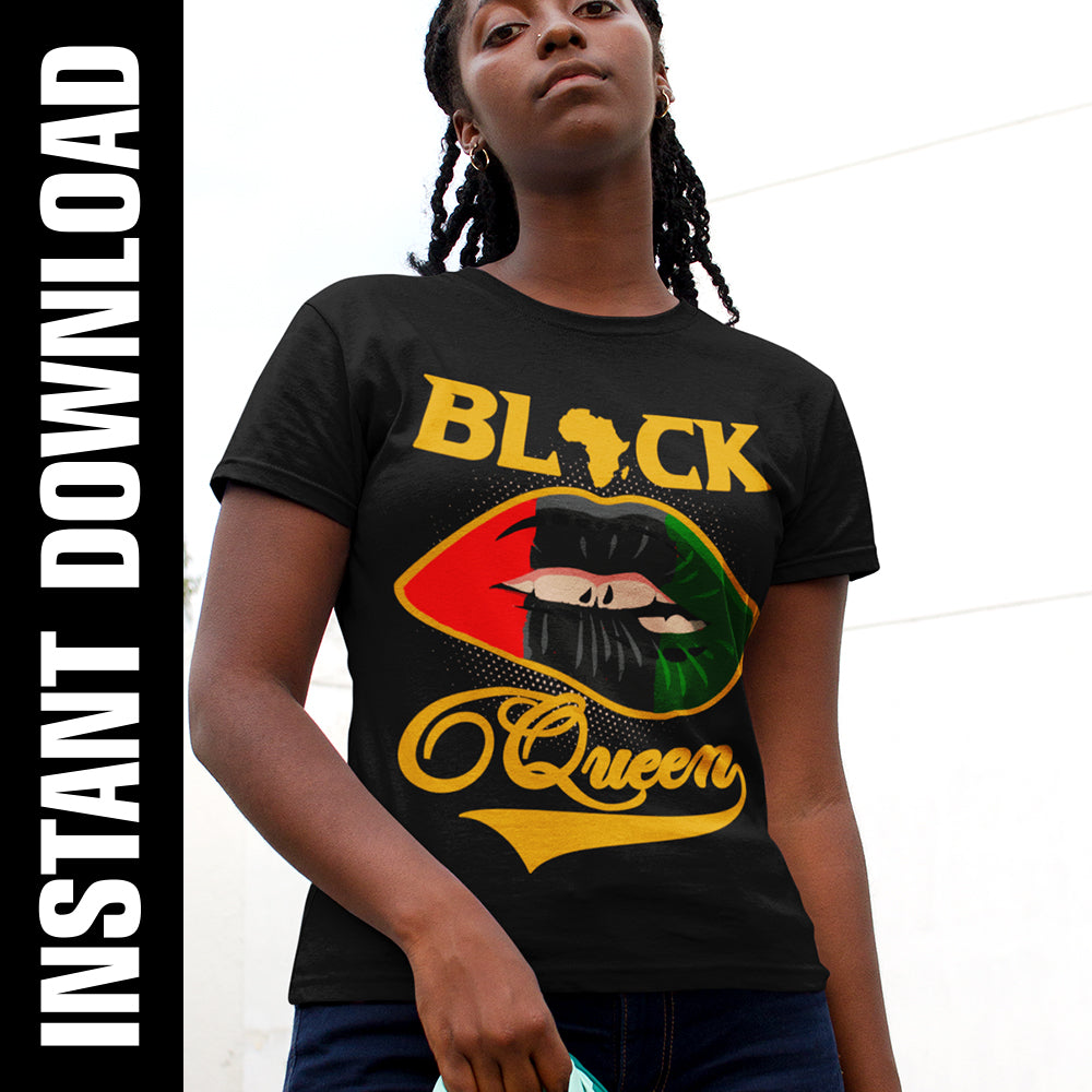 Black Queen RGB Lip PNG SVG