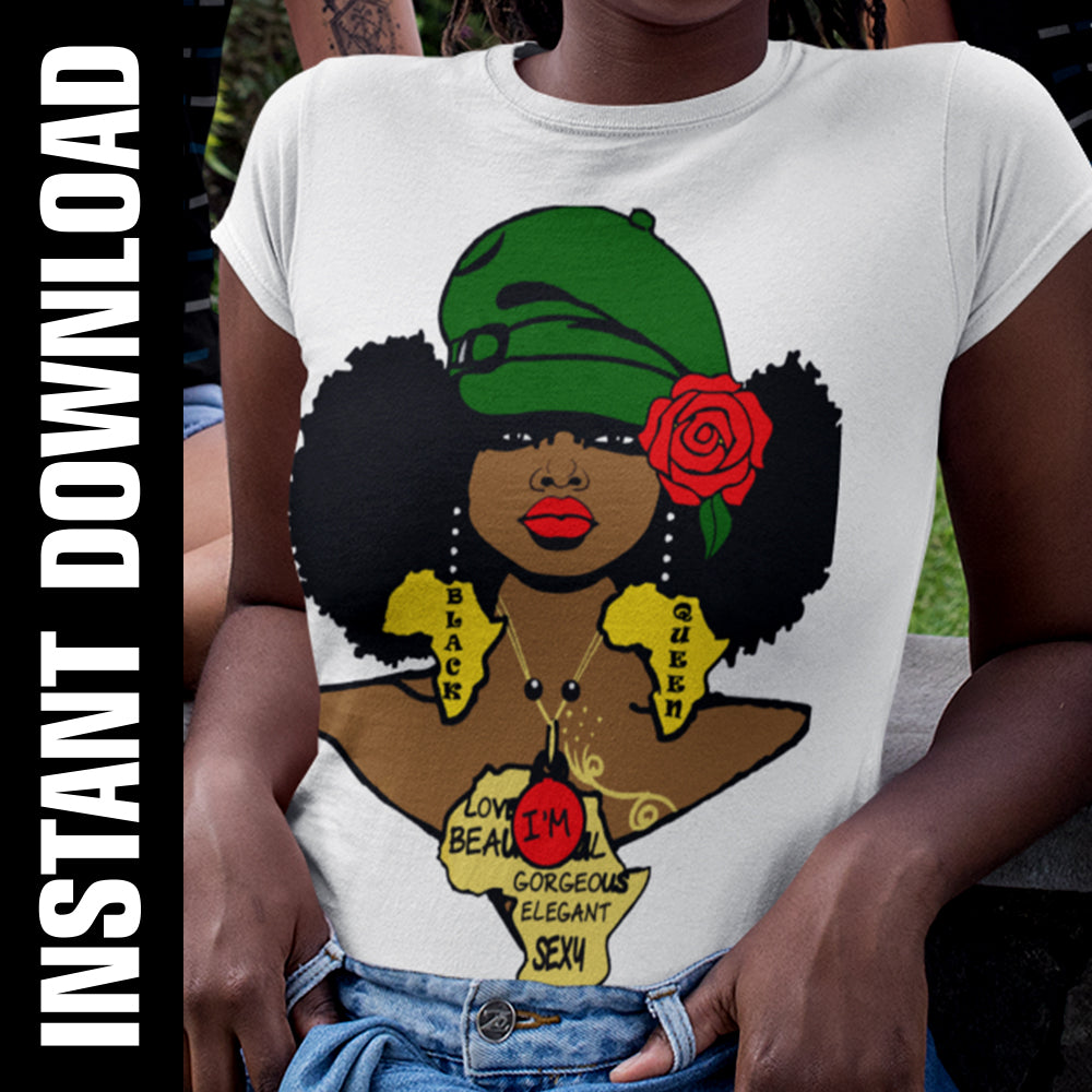 Afro Sista PNG SVG
