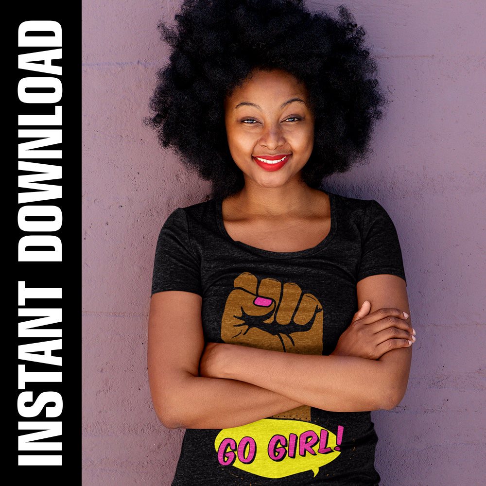 Go Girl Fist PNG SVG