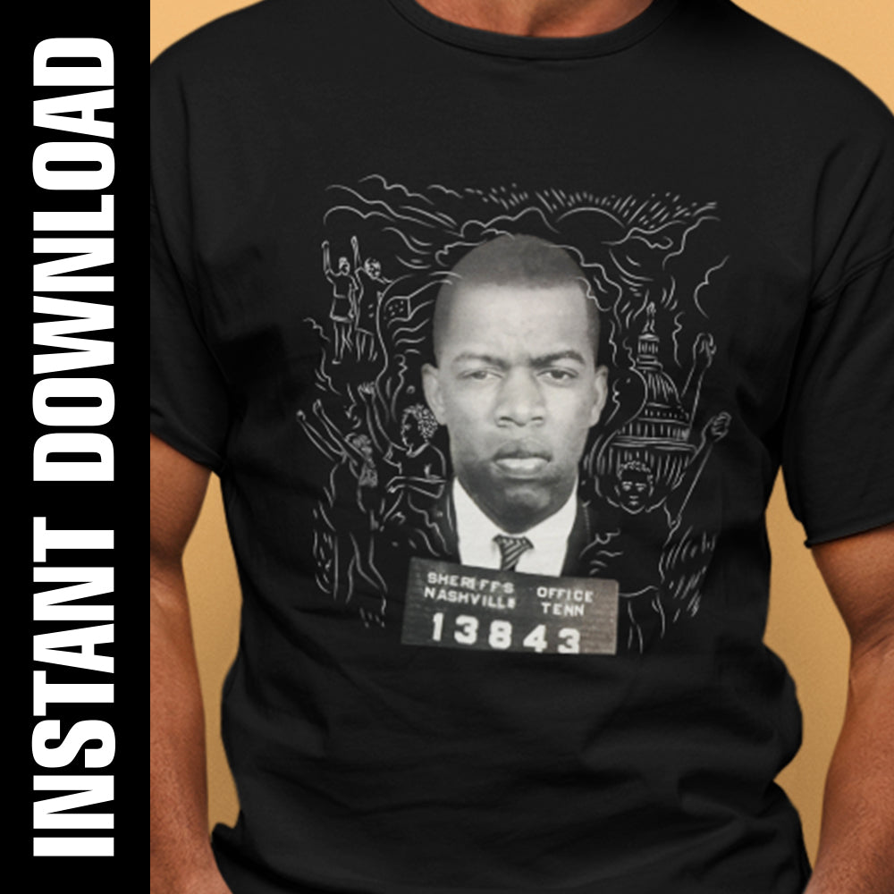 John Lewis Mugshot PNG SVG