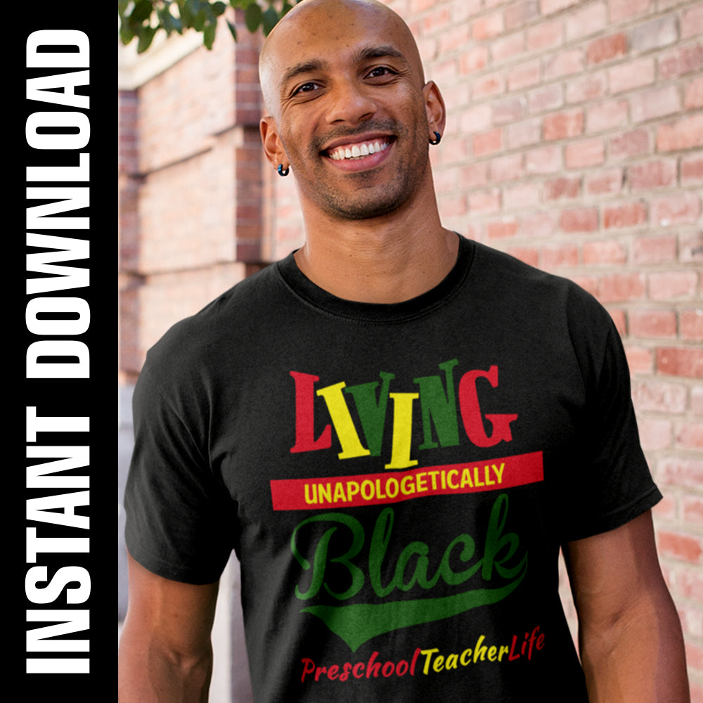 Living Black PreSchool Teacher Life PNG SVG