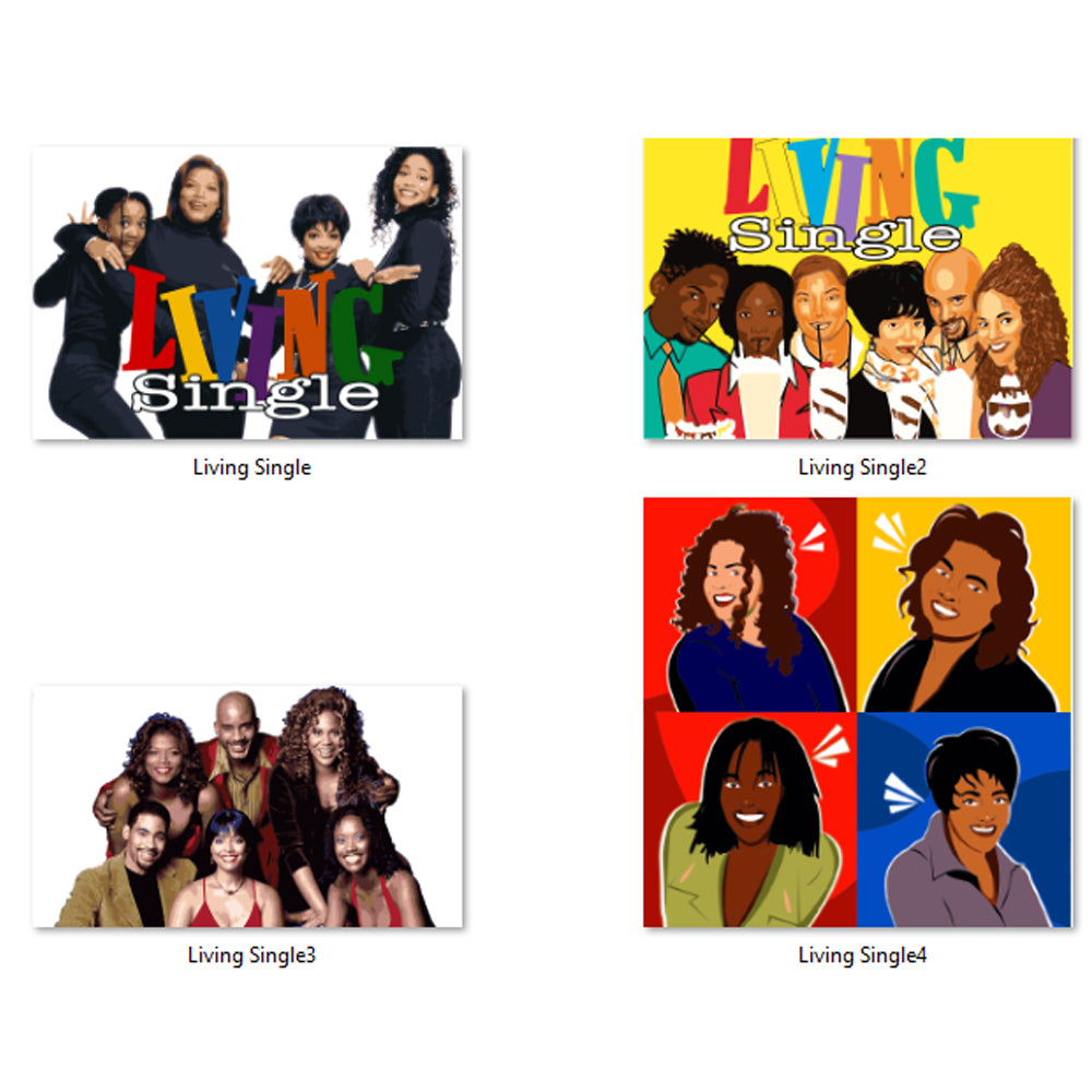 Living Single Cast Bundle PNG SVG