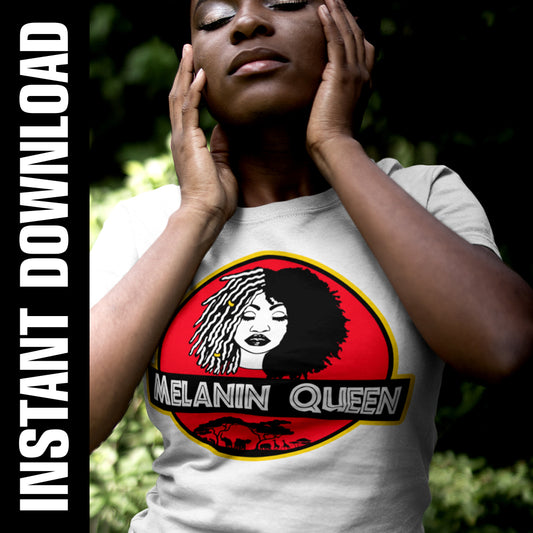 Melanin Queen PNG SVG