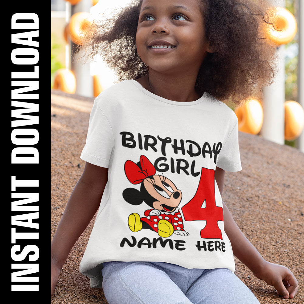 Minnie Mouse Birthday Bundle PNG SVG