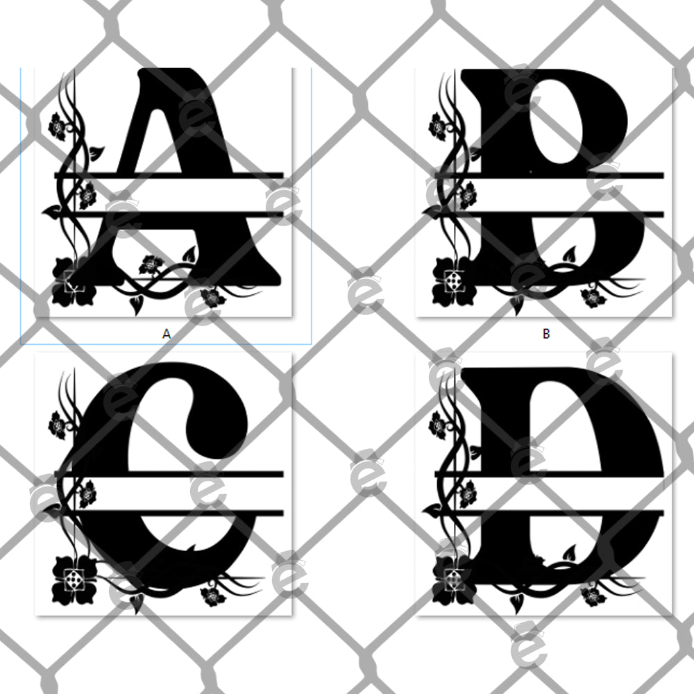 A-Z Monogram PNG SVG