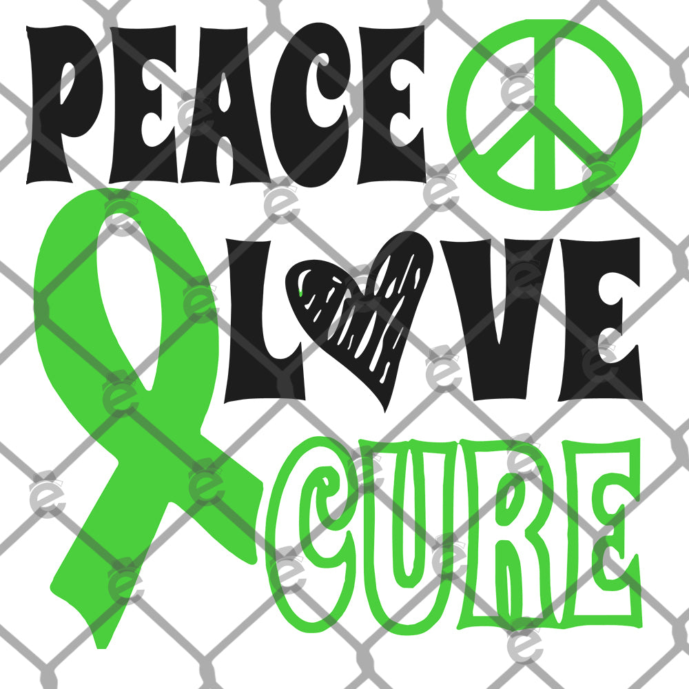 Peace Love Cure Lymphoma2 PNG SVG