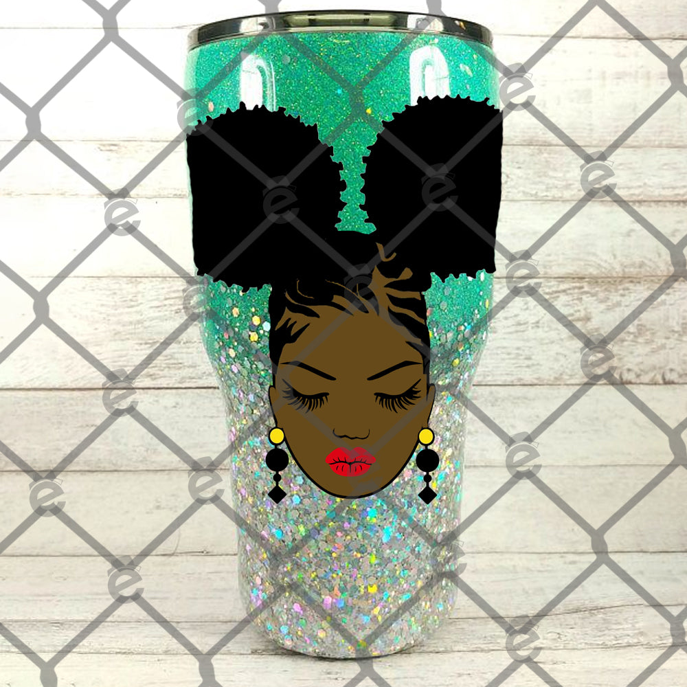 Pretty Afro PNG SVG