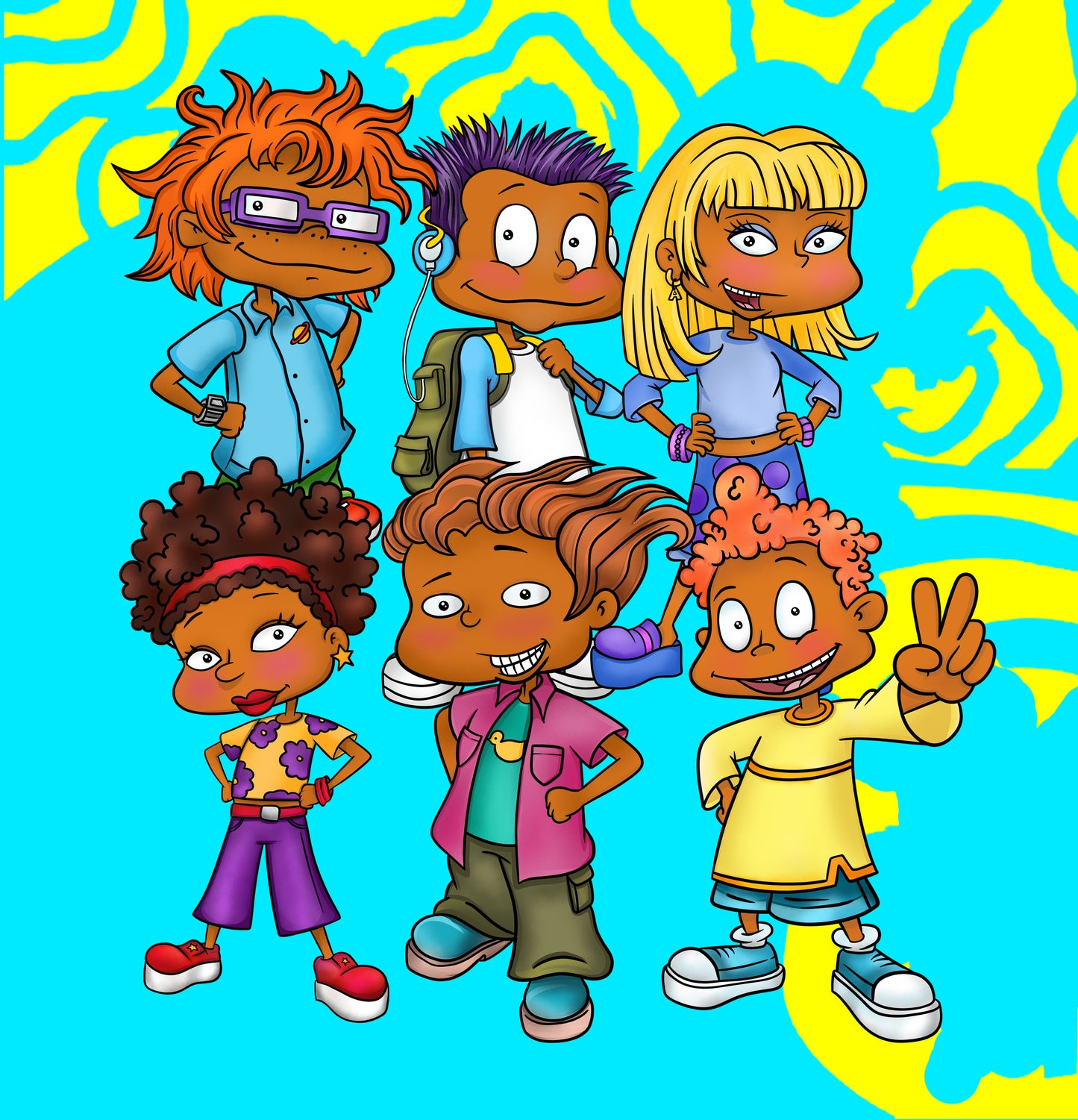 Melanin Rugrats All Grown Up Bundle PNG SVG