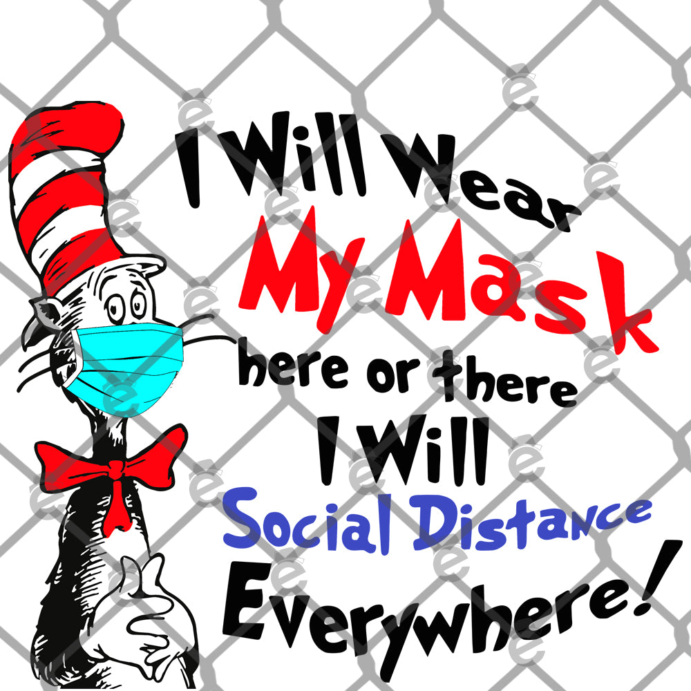 Seuss Social Distance PNG SVG
