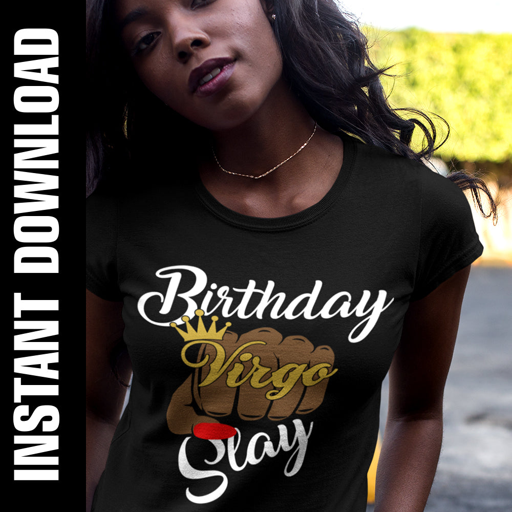 Virgo Birthday Slay PNG SVG